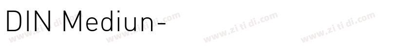 DIN Mediun字体转换